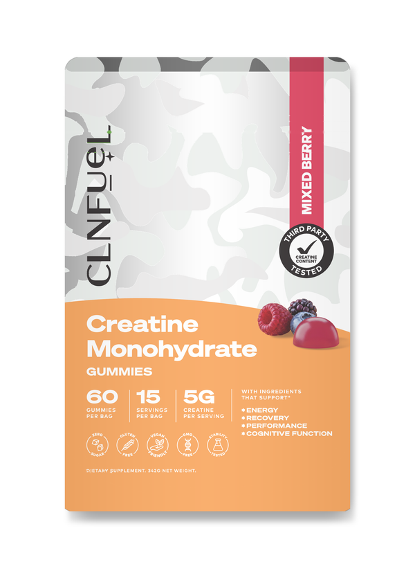 Micronized Creatine Monohydrate Gummies | Energy & Strength | CLNFuel