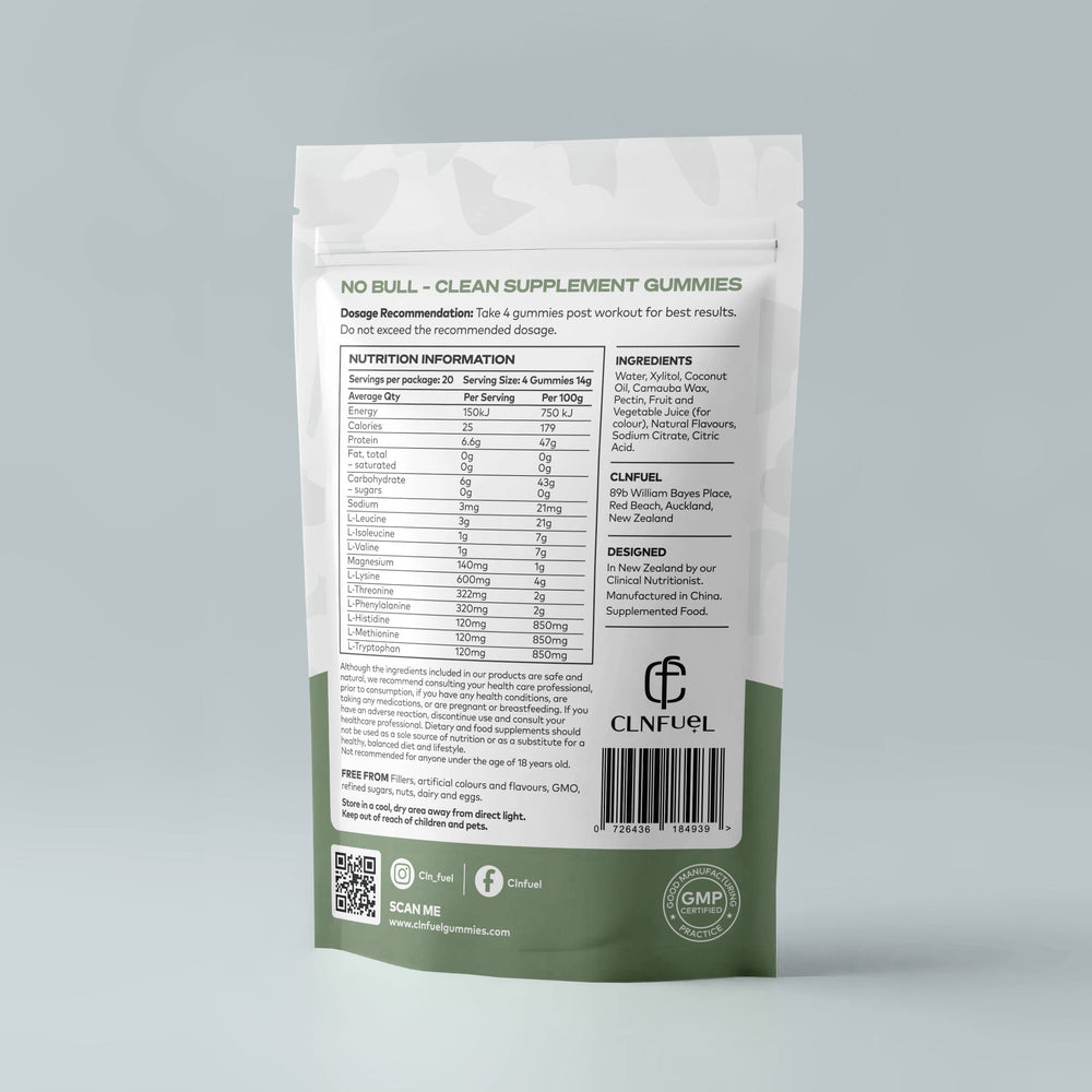 Recover+ Gummies | 9 EAAs & Magnesium Citrate | CLNFuel