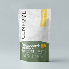 CLNFuel Recover+ gummies with 9 EAAs and magnesium, Pineapple, pouch front