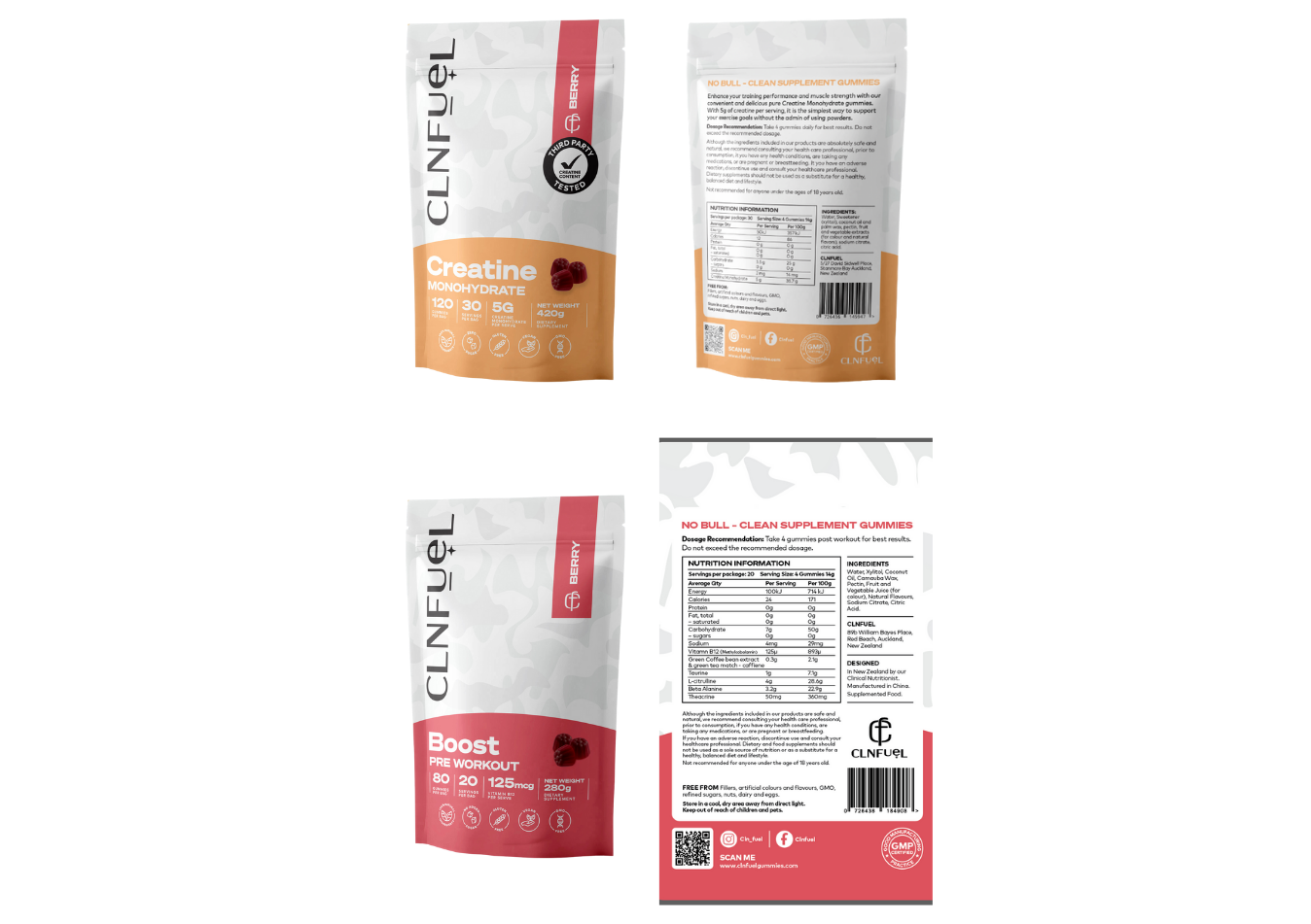 Power Combo: Creatine + Boost Gummies | Save 5% | CLNFuel